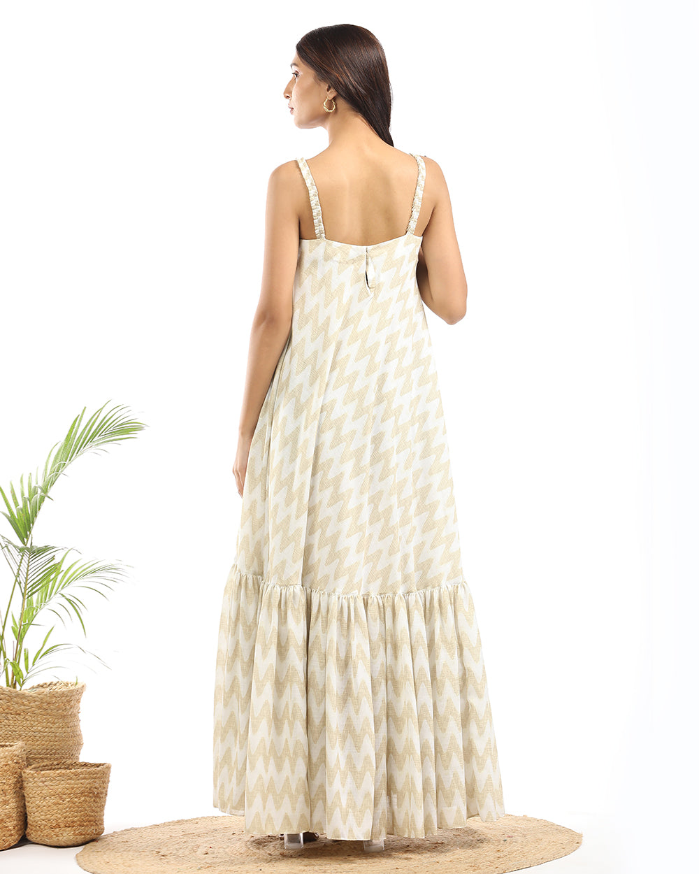 Ikat A-line maxi