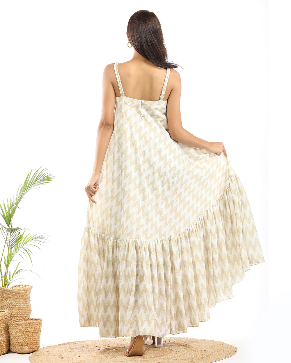 Ikat A-line maxi