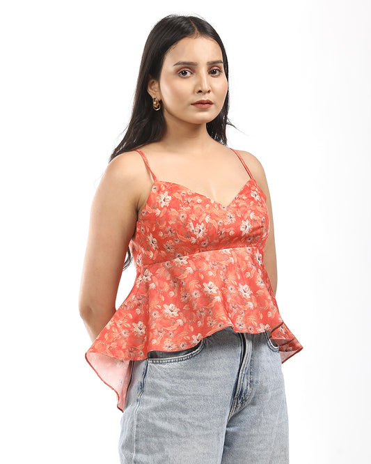 Toile de jouy High-low top